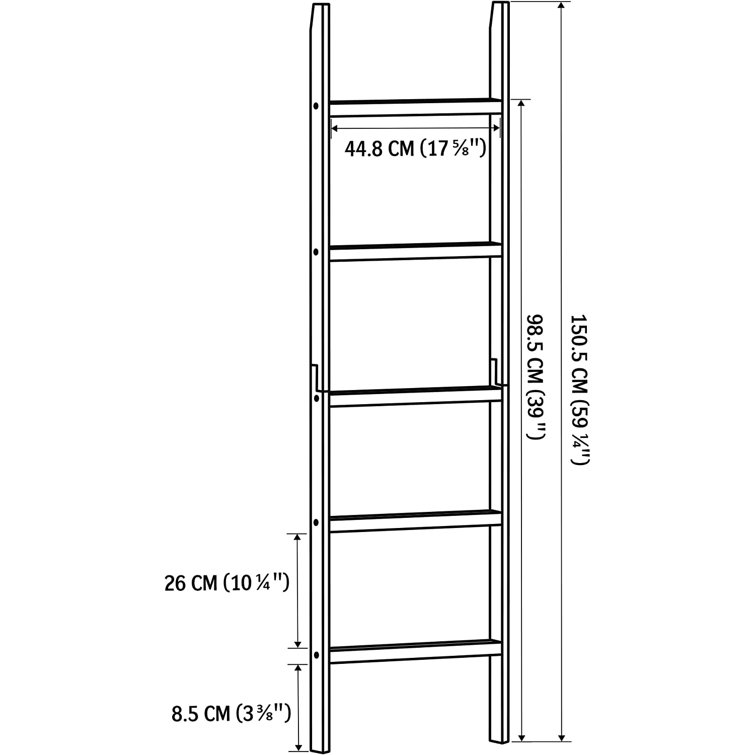 Aike Home Wood Freestanding Towel Rack Wayfair Canada